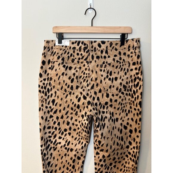 NEW Chico's So Slimming Leopard Girlfriend Slim Ankle High-Rise Denim Jeans 10 - Picture 8 of 15